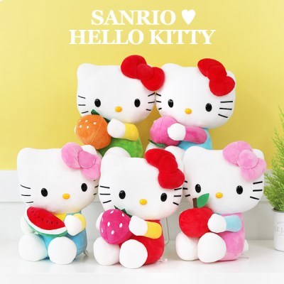 Hello Kitty l 헬로키티 오렌지 키링 인형 15cm