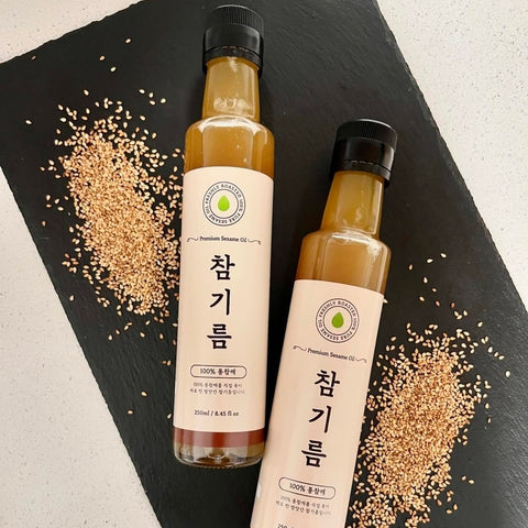 Charm Oil l 100% Pure Cold - Pressed Sesame Oil • 저온 참기름 250ml