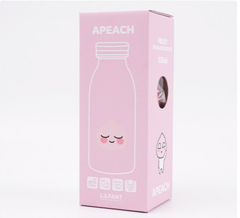 Kakao l Apeach Milky St. Bottle • 어피치 밀키 스텐 보틀 350ml