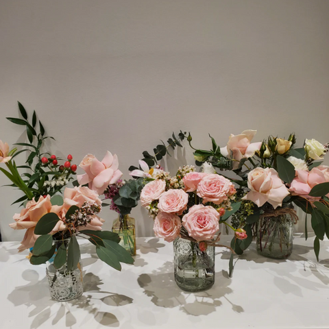 Wedding l Mini Vase Arrangement