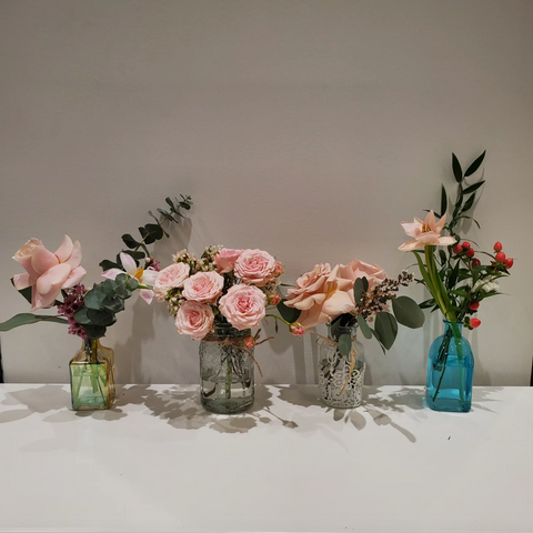 Wedding l Mini Vase Arrangement