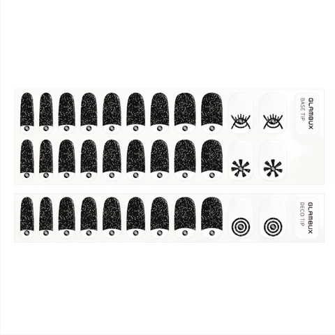 Glambux l 自凝胶指甲贴纸艺术 23 Adinkra 01 - Adinkra 01