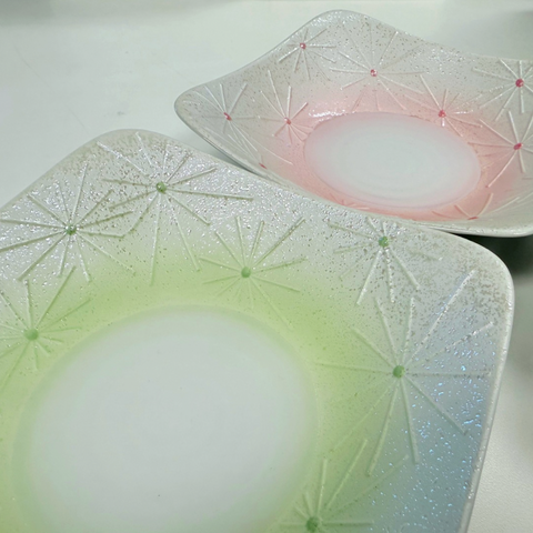 Arita Japan l 파스텔 사각 볼 3P