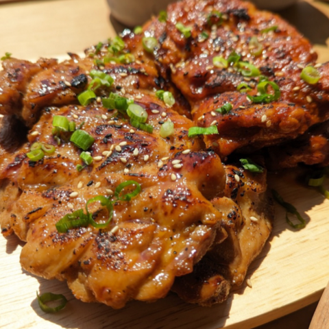 Yummy l Charcoal Grilled Chicken BBQ Set (Spicy+Soy) 800g