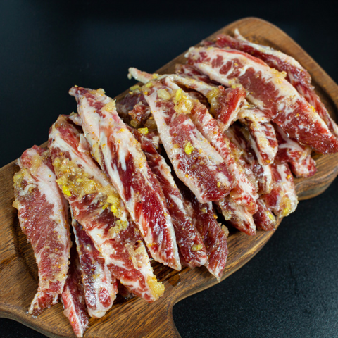 Baro Meat l Premium Marinated Rib Fingers • 프리미엄 양념 늑간살 1LB