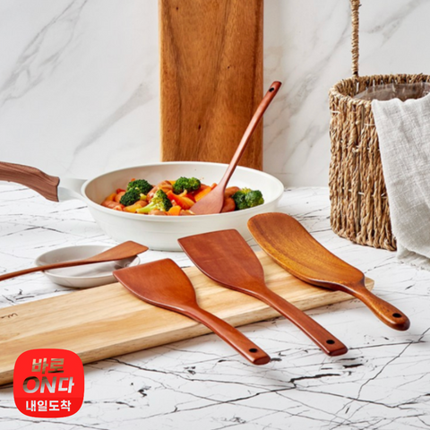 Kitchen Utensils l 천연 옻칠 우드 뒤집개