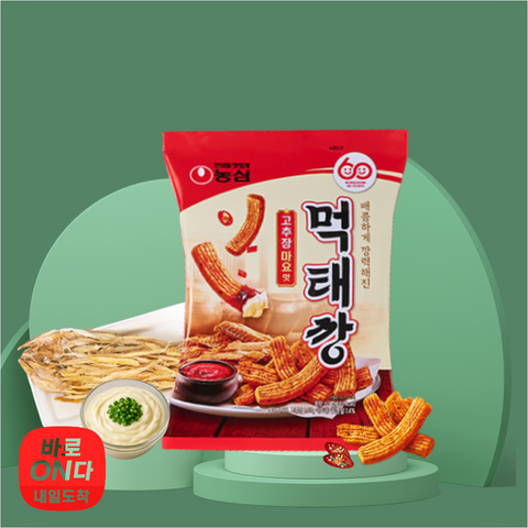 먹태깡 | 고추장 마요맛 60g – 매콤하고 고소, 맥주 안주 간식 추천