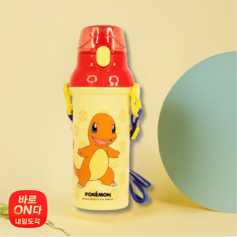 포켓몬 l 앵커 원터치 어깨끈 물병 파이리 480ml