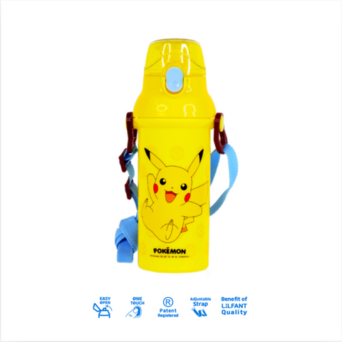 포켓몬 l 앵커 원터치 어깨끈 물병 피카츄 480ml