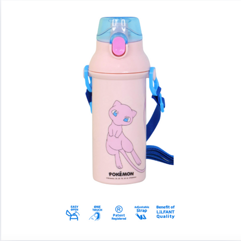 포켓몬 l 앵커 원터치 어깨끈 물병 뮤 480ml