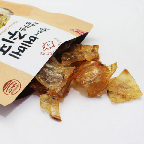 Jujeonburi l 48g of well-cooked Jwipo on an iron plate