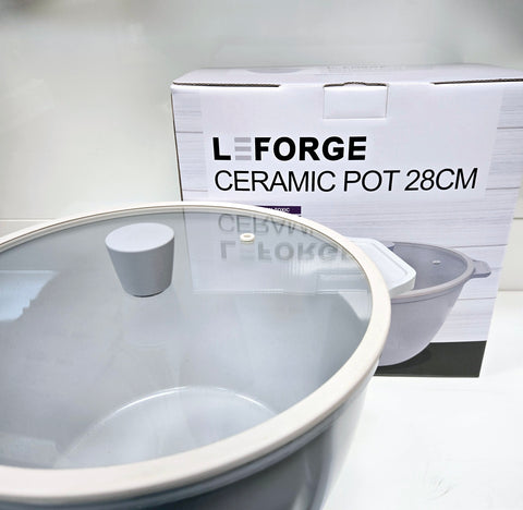 Leforge l Crystal Pot • 크리스탈 세라믹 냄비 28cm