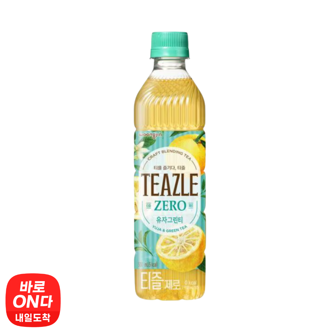 Woongjin | Teazle Zero Yuja Green Tea 500ml x 2 bottles – Baro