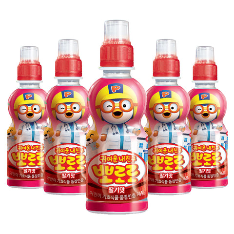 Pororo l Strawberry Flavor • 뽀로로 딸기맛 235ml x 3pk