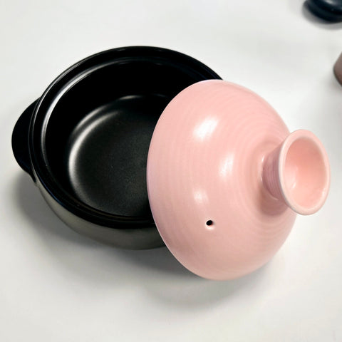Household l Oven Safe Color ceramic Pot • 파스텔 세라믹 뚝배기 Pink Small