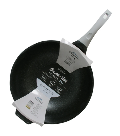 Porto l Ceramic Wok • 세라믹 웍 34cm