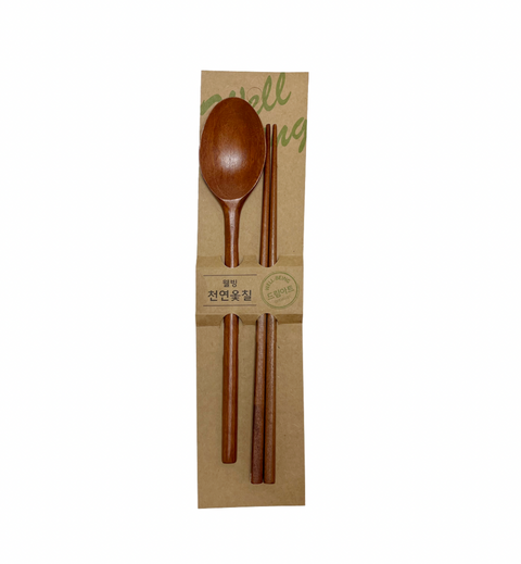 Kitchen Utensils l Lacquered Wood Spoon Set • 천연 옻칠 우드 커트러리 세트