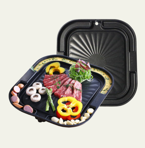 Queen Sense l Grilling Pan Square for Drinking Alone - Now you can properly grill food alone!