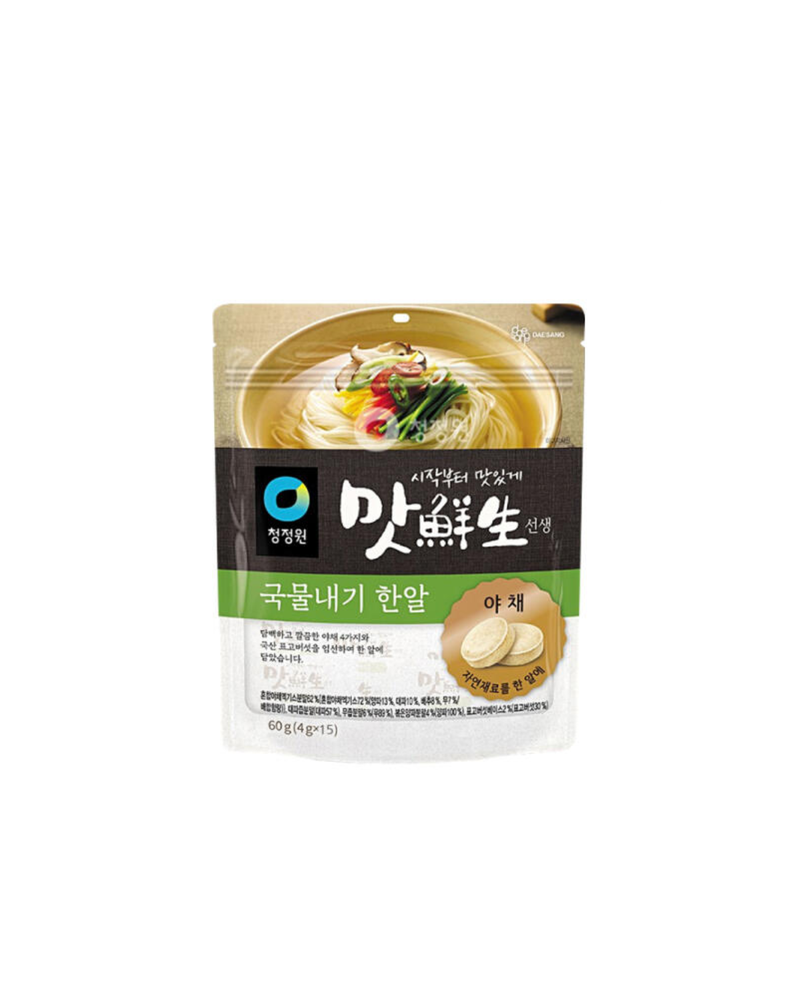 청정원 l 맛선생 야채국물내기 한알 60g