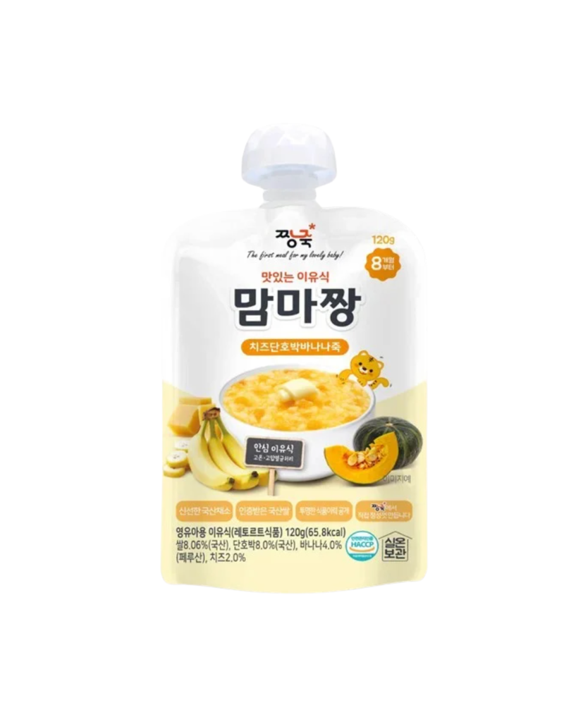 👍재입고 예정 맘마짱 l 아기 이유식 치즈 단호박 바나나죽 120g