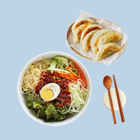 바로 ON I  Spicy Jjolmyeon & Crispy Dumplings • 쫄면 2인분 + 납작 군만두 콤보