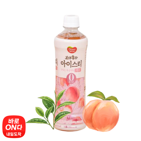 동원 | 보성녹차 아이스티 제로 - 복숭아 500ml x 2병