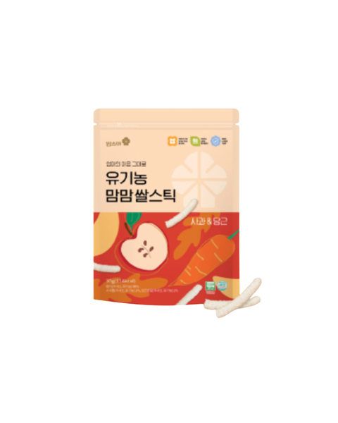 Momsme l Organic Mom Mom Rice Stick Apple Carrot 30g