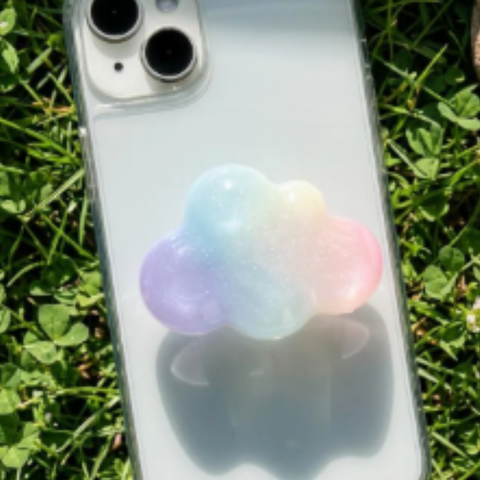 BRIO Gift Studio l Handmade Rainbow Cloud Phone Grip Griptok