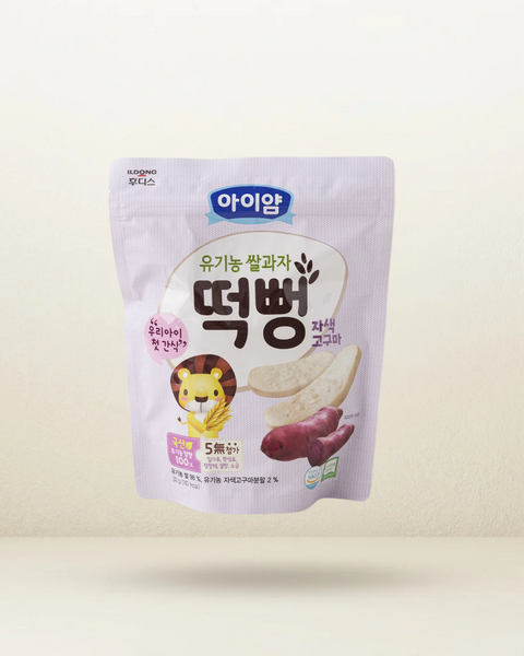 일동 후디스 l 아이얌 유기농 쌀과자 떡뻥 30g - 자색고구마 || 07.05.2027