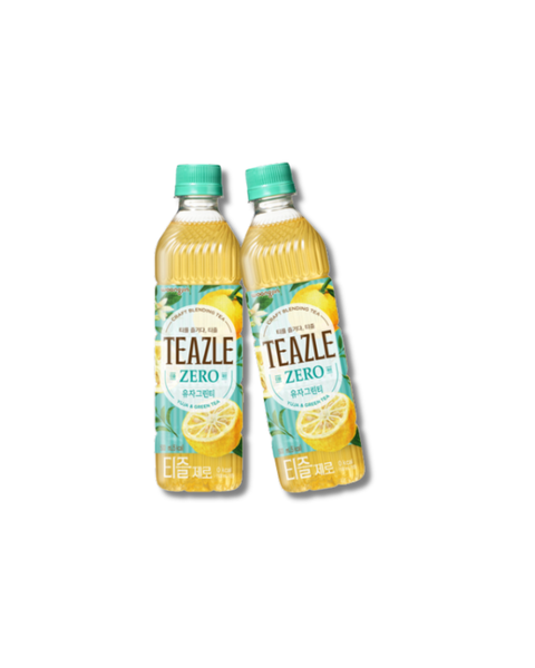 웅진 l 티즐 제로 유자그린티 500ml x 2병