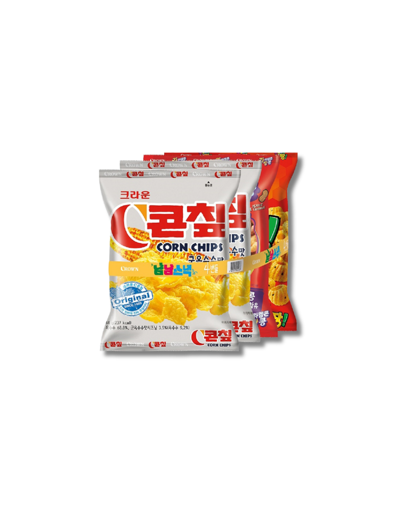 크라운 l 냠냠스낵 4번들 207g