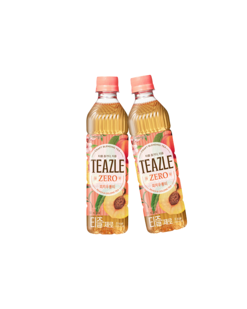 웅진 l 티즐 제로 피치우롱티 500ml x 2병