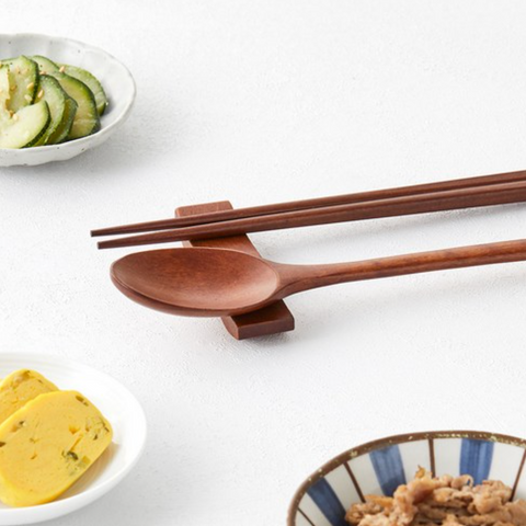 Kitchen Utensils l Lacquered Wood Spoon Set • 천연 옻칠 우드 커트러리 세트