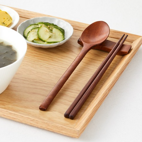Kitchen Utensils l Lacquered Wood Spoon Set • 천연 옻칠 우드 커트러리 세트