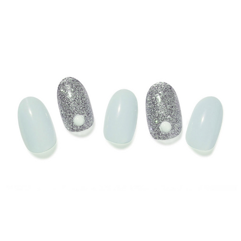Glambux l Self Gel Nail • 셀프 젤 네일 스티커 솔리드 13 Blue Gray - 블루 그레이