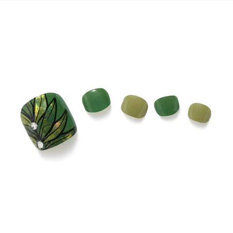 Glambux l Self Gel Pedi Nail • 셀프 젤 페디 스티커 05 Olive Leaf - 올리브 립