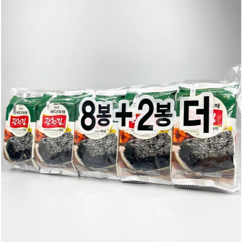 kwangcheon l Dosirak Seasoned Parea Seaweed • 바다야채파래 도시락김 5g x 10