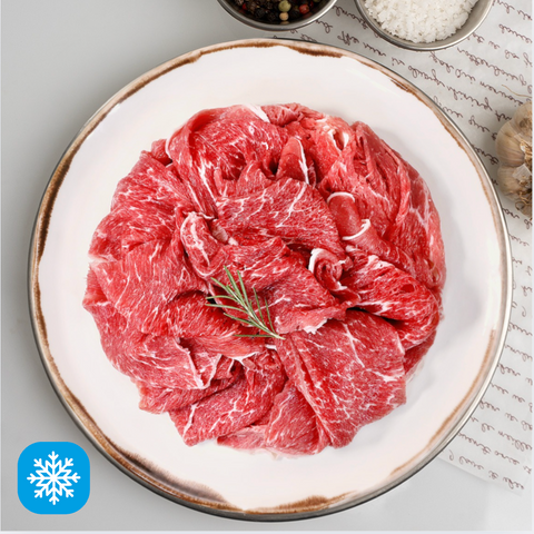 Baro Meat l Premium AAA Sliced Beef • 프리미엄 등심 소불고기용 1LB