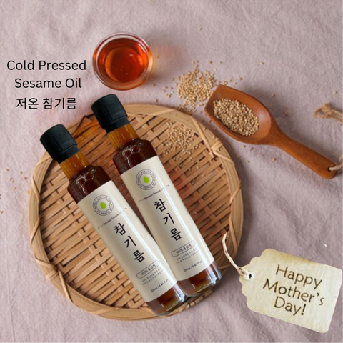 Mother's Day l Charm Oil 100% Pure Cold - Pressed Sesame Oil • 저온 참기름 set