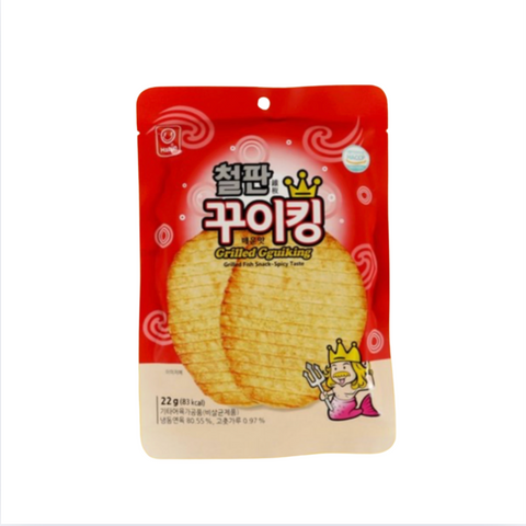 Gguiking l Grilled Fish Snack (Spicy) • 매콤 꾸이킹 22g x 3pk