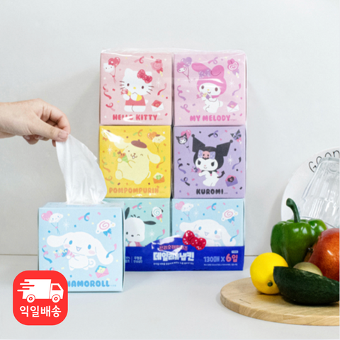 Sanrio l Friends 2-Ply Everyday Home Napkins • 산리오프렌즈 2겹 데일리 홈 냅킨