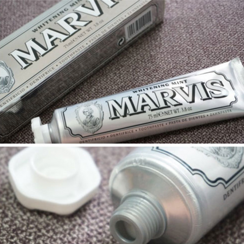 Marvis l Marvis Whitening Mint Toothpaste • 마비스 화이트닝 민트 치약 75ml