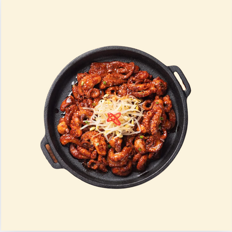 얌얌 l stir-fried spicy baby octopus Mealkit • 불맛 쭈꾸미 볶음 밀키트 (쭈꾸미 350g/야채,우동사리 포함)