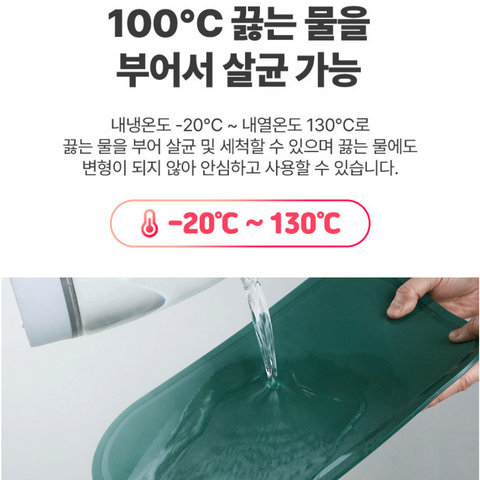 SCELLER l Double-sided antibacterial TPU cutting board that does not leave knife marks