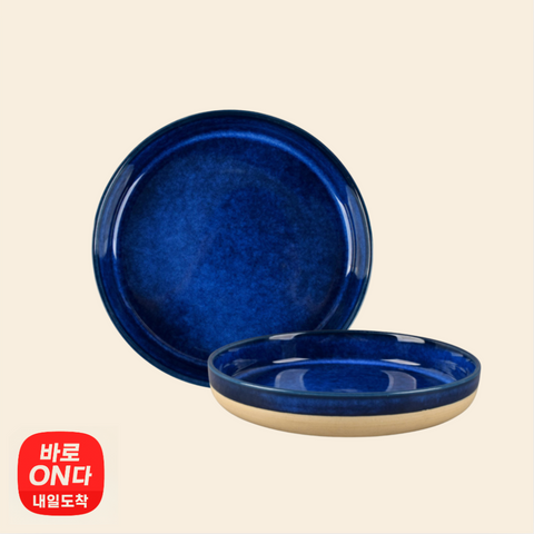 Artic &amp; Base | Artisan Two-Tone Tableware Pasta Bowl (Cobalt Blue) 1P
