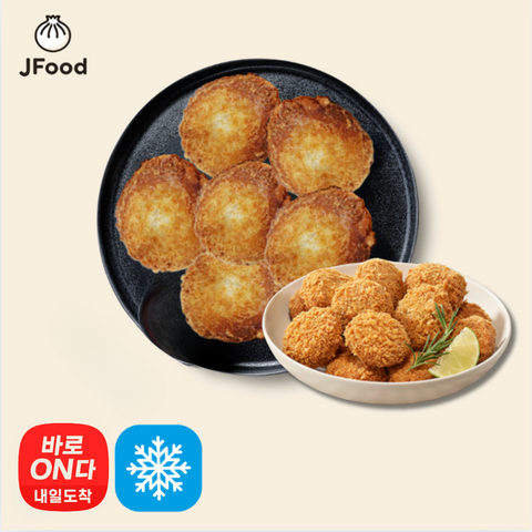 JFOOD l 미니 돈가스 + 미니 만두 돈가스 삼공 세트