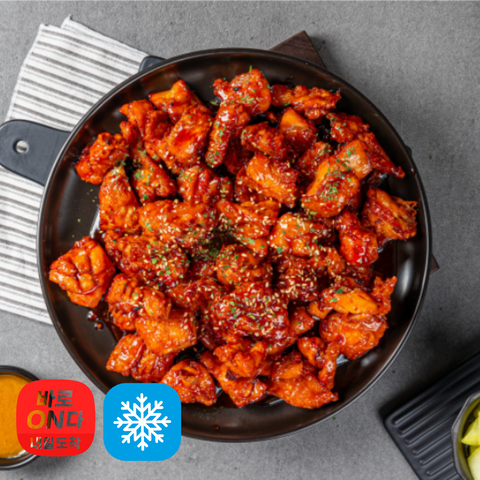 크런치킨 l 순살 양념 치킨(닭강정) 600g