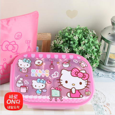 Hello Kitty l 헬로키티 락스텐 식판 도시락