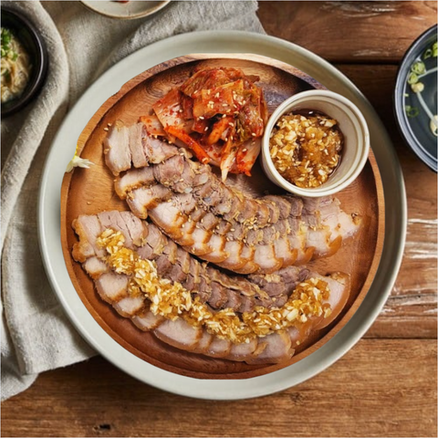 Yummy l Whole Samgyeopsal Garlic Bossam (1lb)
