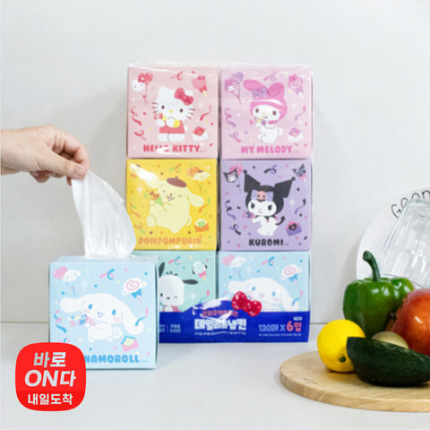 Daily Necessities l Sanrio Friends 2-ply Daily Home Napkin